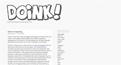 Desktop Screenshot of doink.ch