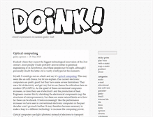 Tablet Screenshot of doink.ch